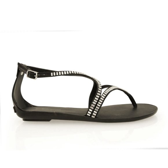NEW BCBGeneration Women Caylen Rhinestone Gladiator Strappy Thong Dress Sandal - Picture 2 of 5